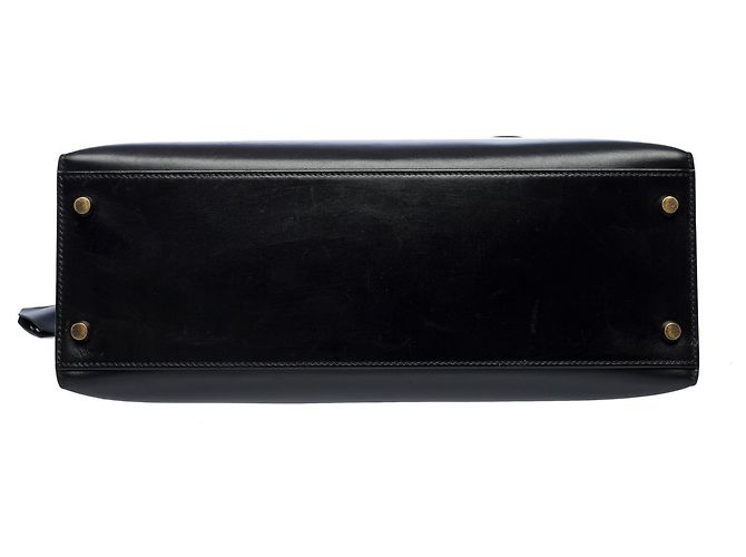 Hermès Sac HERMES Kelly 32 en Cuir Noir - 101990 - vue 9