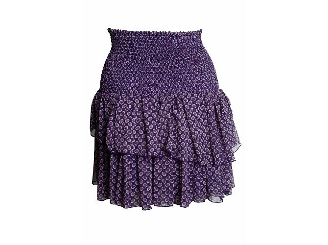 Falda de flores moradas imprimida joumi Maje Púrpura - vista 2