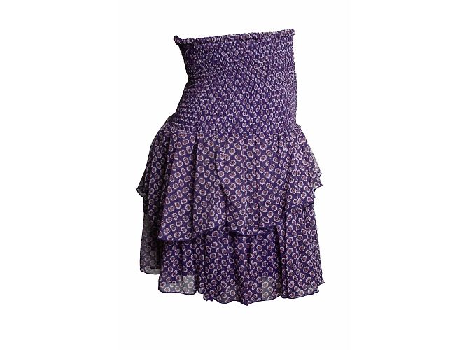 Falda de flores moradas imprimida joumi Maje Púrpura - vista 3