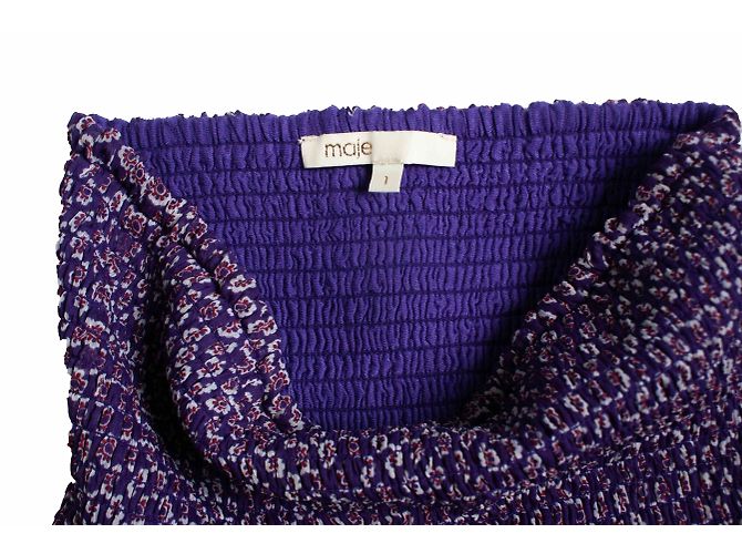 Falda de flores moradas imprimida joumi Maje Púrpura - vista 6