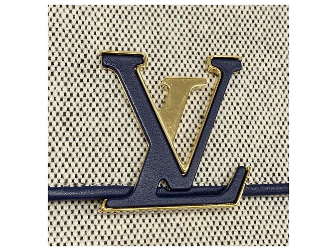 Cartera Larga Louis Vuitton Capucines M80435 Azul marino - vista 6