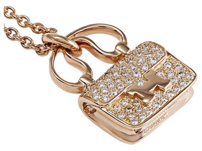 Hermès Collana Amuleto Constance K18PG in oro rosa - vista 3