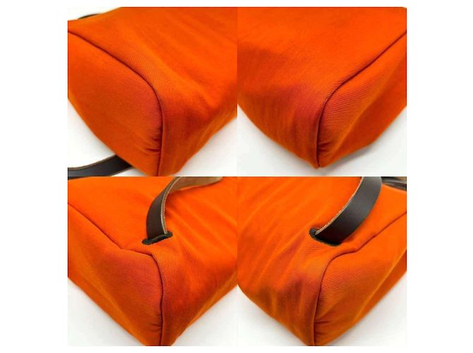 Zaino Her Bag di Hermès Marrone Arancione - vista 3
