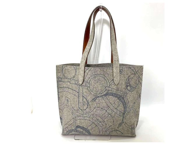 Hermès Hermes Karimi MM graue Tragetasche Braun - Ansicht 2