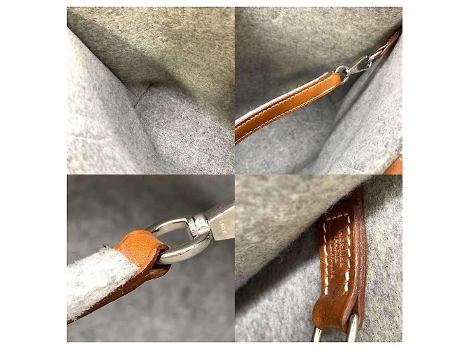 Hermès Hermes Karimi MM graue Tragetasche Braun - Ansicht 6