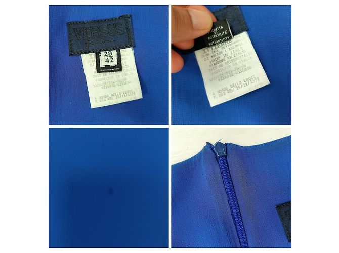 Blaues Kleid Versus Gianni Versace Vintage y2k - Ansicht 9