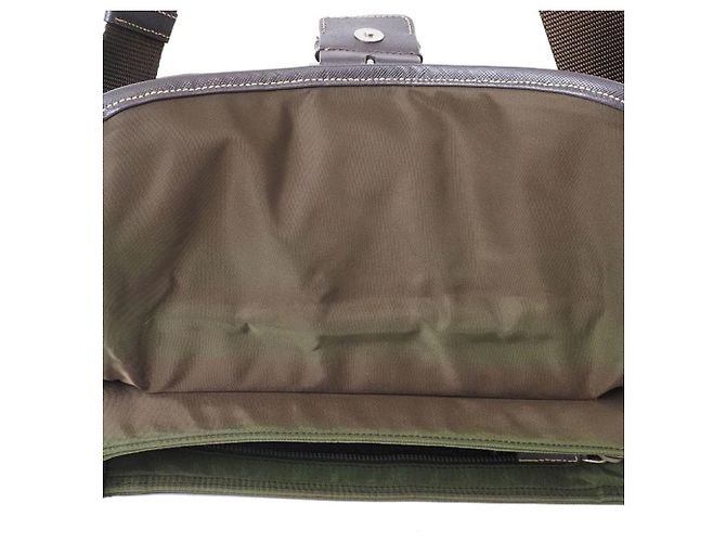 Prada Khaki Nylon Schultertasche - Ansicht 11