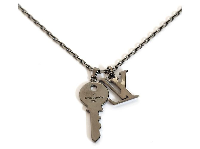 Collana con Chiave LV Initial di Louis Vuitton Argento - vista 3