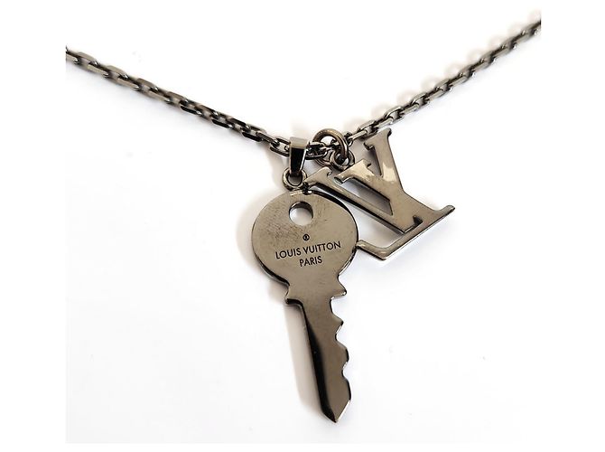 Collana con Chiave LV Initial di Louis Vuitton Argento - vista 5