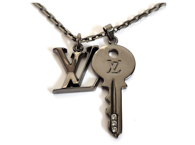 Collana con Chiave LV Initial di Louis Vuitton Argento - vista 6