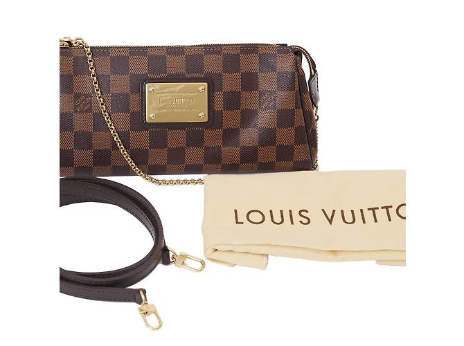 Borsa Eva Damier Ebene Louis Vuitton - vista 10