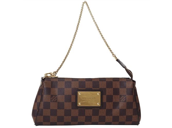 Borsa Eva Damier Ebene Louis Vuitton - vista 3