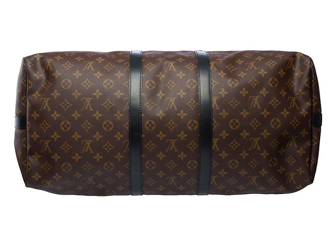 Bolsa LOUIS VUITTON Keepall em Lona Marrom - 102026 - vista 10