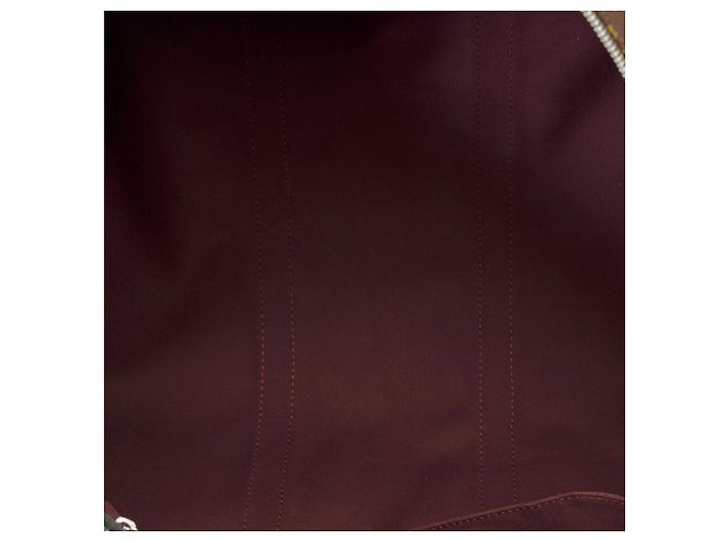 Bolsa LOUIS VUITTON Keepall em Lona Marrom - 102026 - vista 8