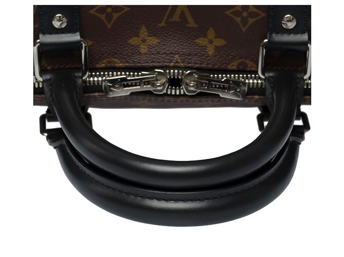 Bolsa LOUIS VUITTON Keepall em Lona Marrom - 102026 - vista 9