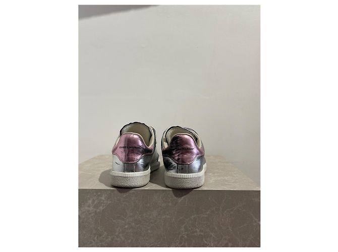 Sneakers ISABEL MARANT T.EU 37 Pelle Argento - vista 4