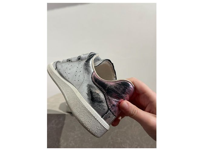 Sneakers ISABEL MARANT T.EU 37 Pelle Argento - vista 5