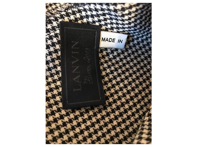 LANVIN Kleider T.FR 42 Wolle Schwarz - Ansicht 3