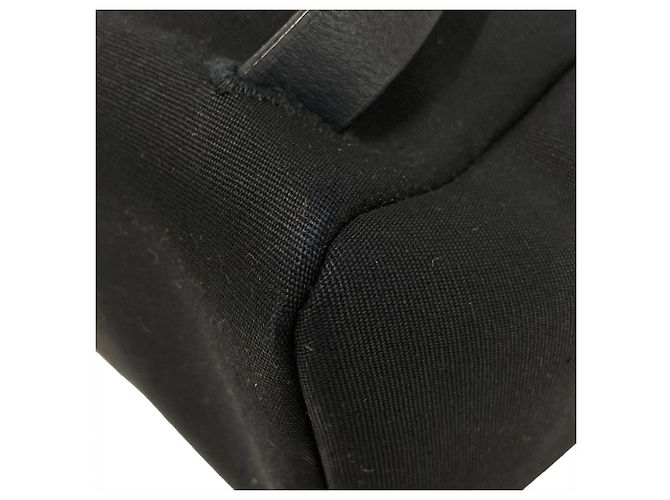 Zaino Hermès Toile Herbag GM nero - vista 10