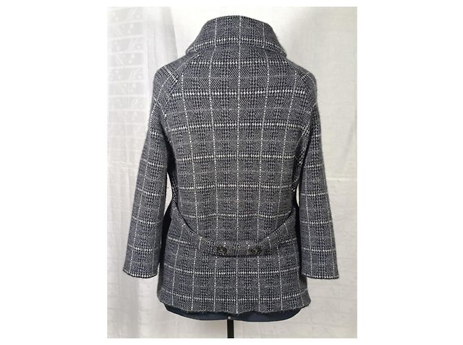 Christian Dior Grey Wool Jacket with Belt - view 2