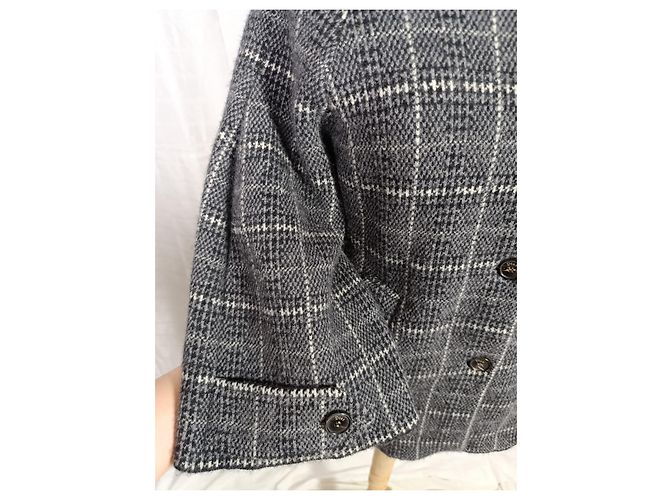 Christian Dior Grey Wool Jacket with Belt - view 4