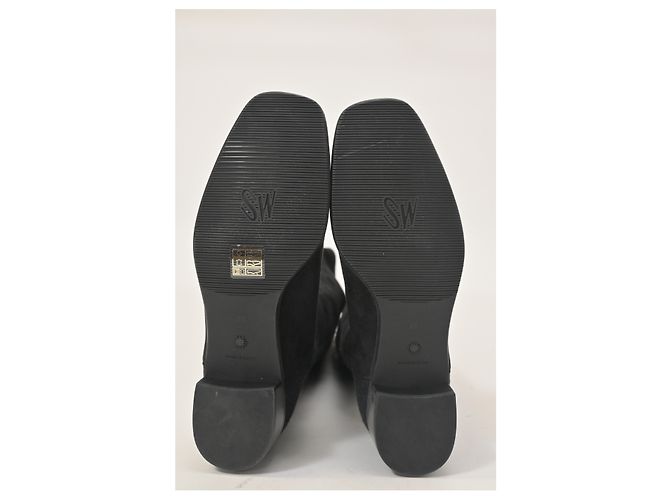 Stivali Tia sopra il ginocchio Stuart Weitzman in suede nero - vista 13