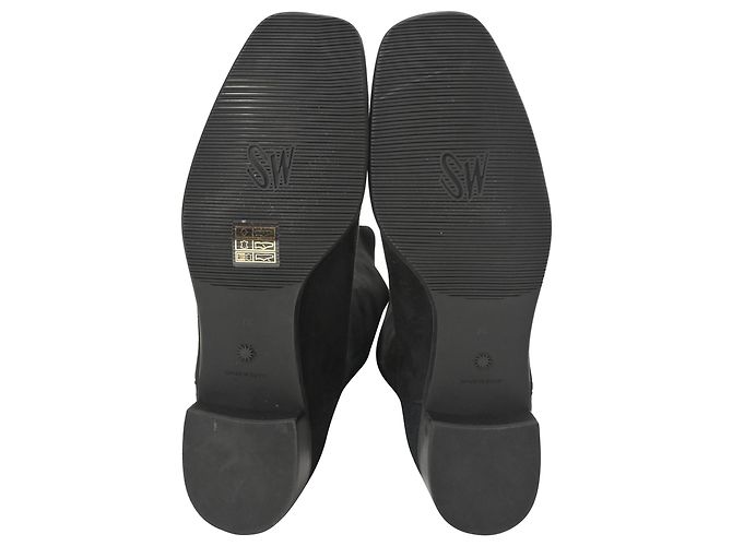 Stivali Tia sopra il ginocchio Stuart Weitzman in suede nero - vista 6