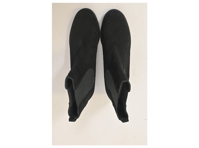 Stivali Chelsea Laine Stuart Weitzman in suede nero - vista 11