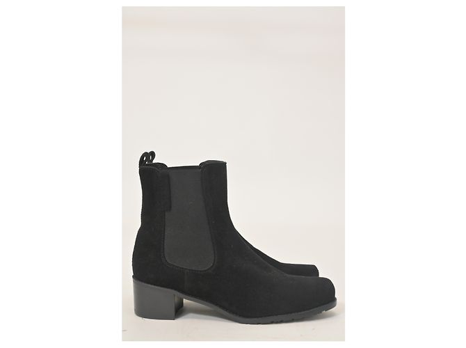 Stivali Chelsea Laine Stuart Weitzman in suede nero - vista 7