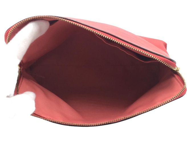 COACH Pouch in pelle di vitello Rosa - vista 7