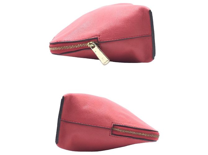 COACH Pouch in pelle di vitello Rosa - vista 8