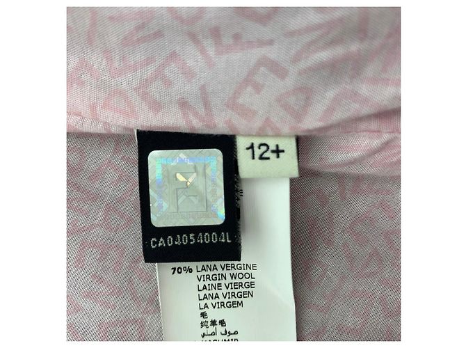Fendi Woll/Rayon Volantmantel Halb-Langmantel - Ansicht 10