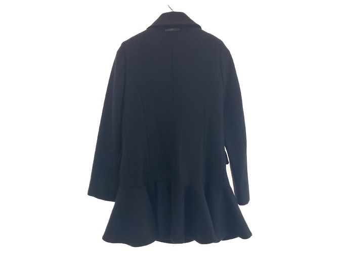 Fendi Woll/Rayon Volantmantel Halb-Langmantel - Ansicht 2