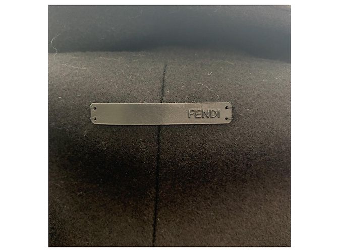 Fendi Woll/Rayon Volantmantel Halb-Langmantel - Ansicht 3