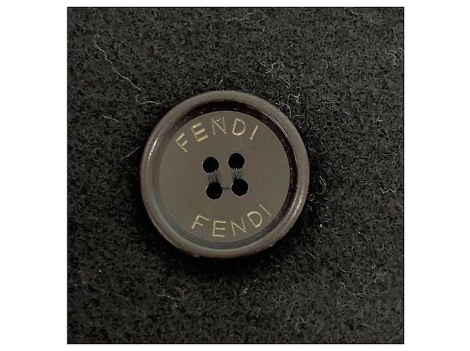 Fendi Woll/Rayon Volantmantel Halb-Langmantel - Ansicht 4