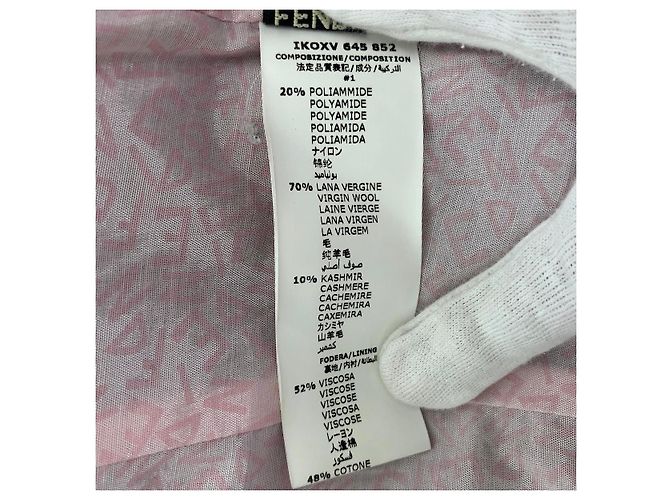 Fendi Woll/Rayon Volantmantel Halb-Langmantel - Ansicht 9