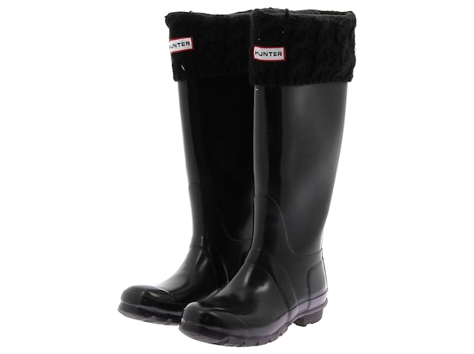 HUNTER Stiefel T.EU 37 Polyester Schwarz - Ansicht 2