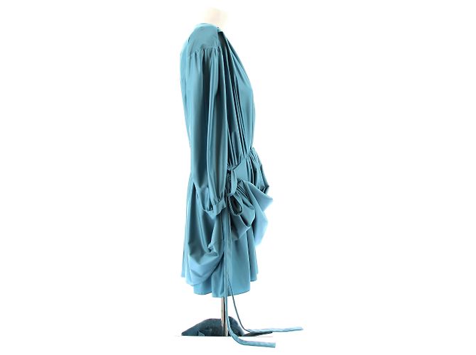 Balenciaga Kleid T.FR 38 Polyester Blau - Ansicht 4