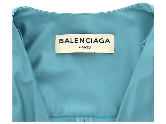 Balenciaga Kleid T.FR 38 Polyester Blau - Ansicht 5