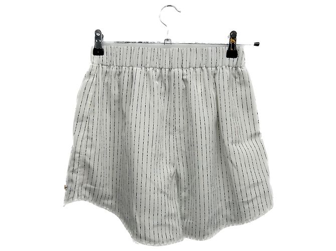 Autre Marque Pantalones cortos RECTO T.International S Poliéster Blanco - vista 2