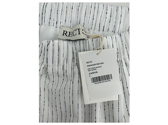 Autre Marque Pantalones cortos RECTO T.International S Poliéster Blanco - vista 3