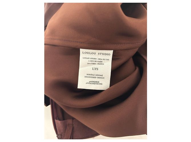 Autre Marque Faldas Loulou studio T.International XS Seda Burdeos - vista 6