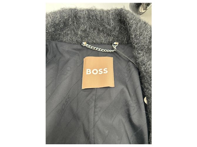 Hugo Boss Abrigos BOSS T.FR 38 Algodón Gris - vista 5