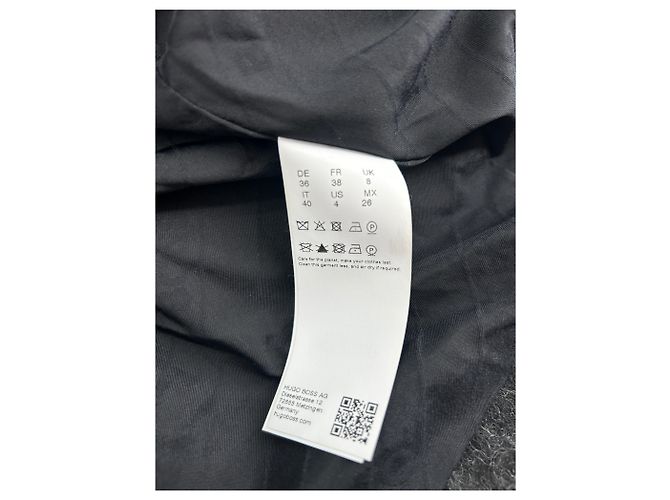 Hugo Boss Abrigos BOSS T.FR 38 Algodón Gris - vista 6