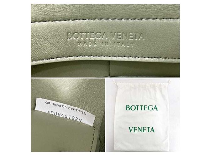 Borsa in pelle verde chiaro Bottega Veneta - vista 11
