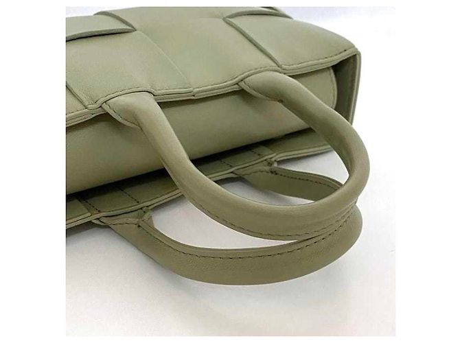Borsa in pelle verde chiaro Bottega Veneta - vista 9