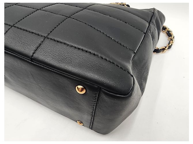 Chanel Schokoladenriegel Einkaufstasche Schwarz - Ansicht 12
