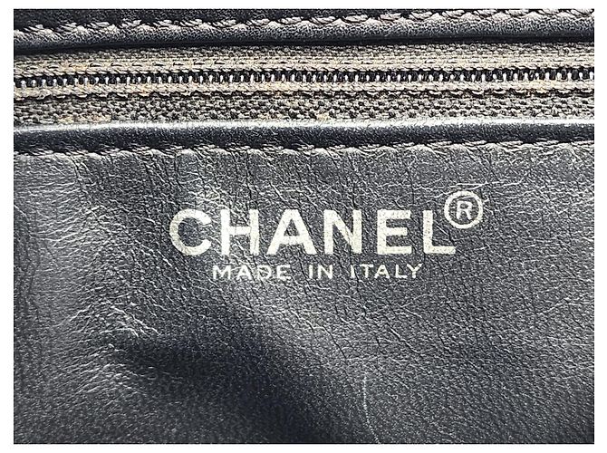 Chanel Schokoladenriegel Einkaufstasche Schwarz - Ansicht 15