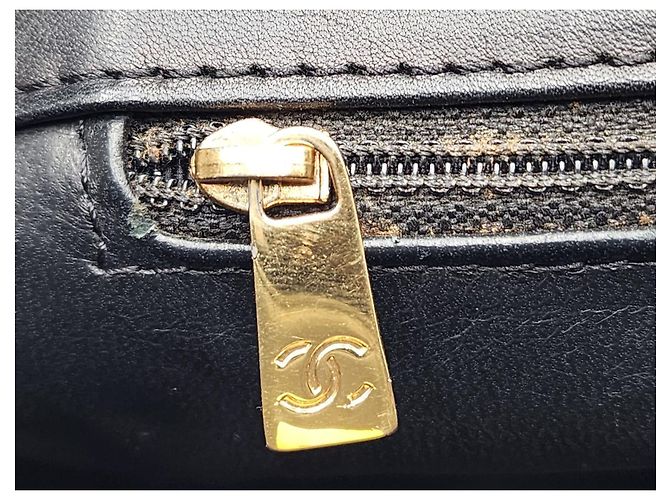 Chanel Schokoladenriegel Einkaufstasche Schwarz - Ansicht 16