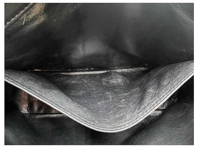 Chanel Schokoladenriegel Einkaufstasche Schwarz - Ansicht 17
